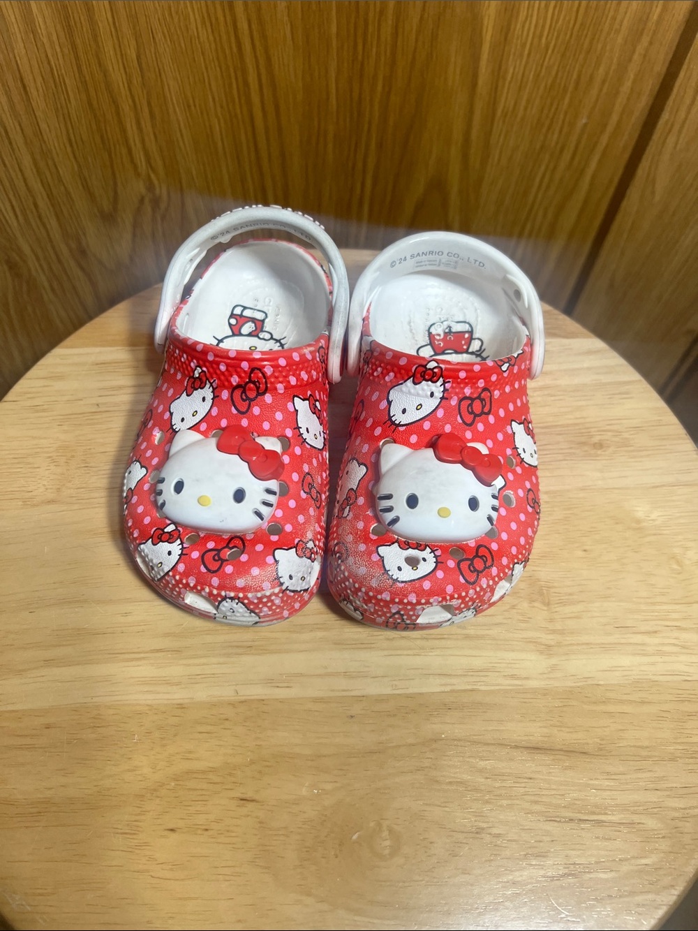 Sanrio Hello Kitty Red and White Kids Clogs